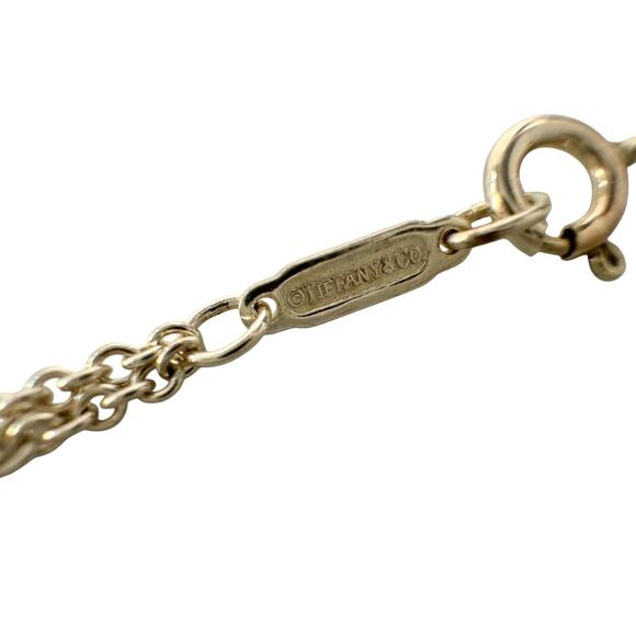 Tiffany & Co Infinity Double Chain Pendant and Necklace in Sterling 16" Chain - Picture 12 of 15